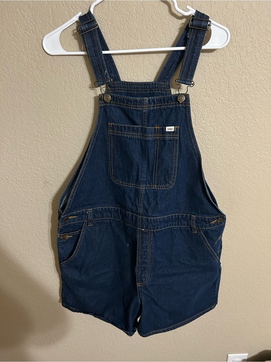 Vans Pants - Vans Kids Navy Blue Denim Short Overalls